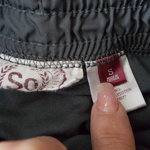 So Running Shorts Black Gray White Lined Size Small - Picture 4 of 5